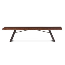 Nottingham 90" Bench with Walnut Finish