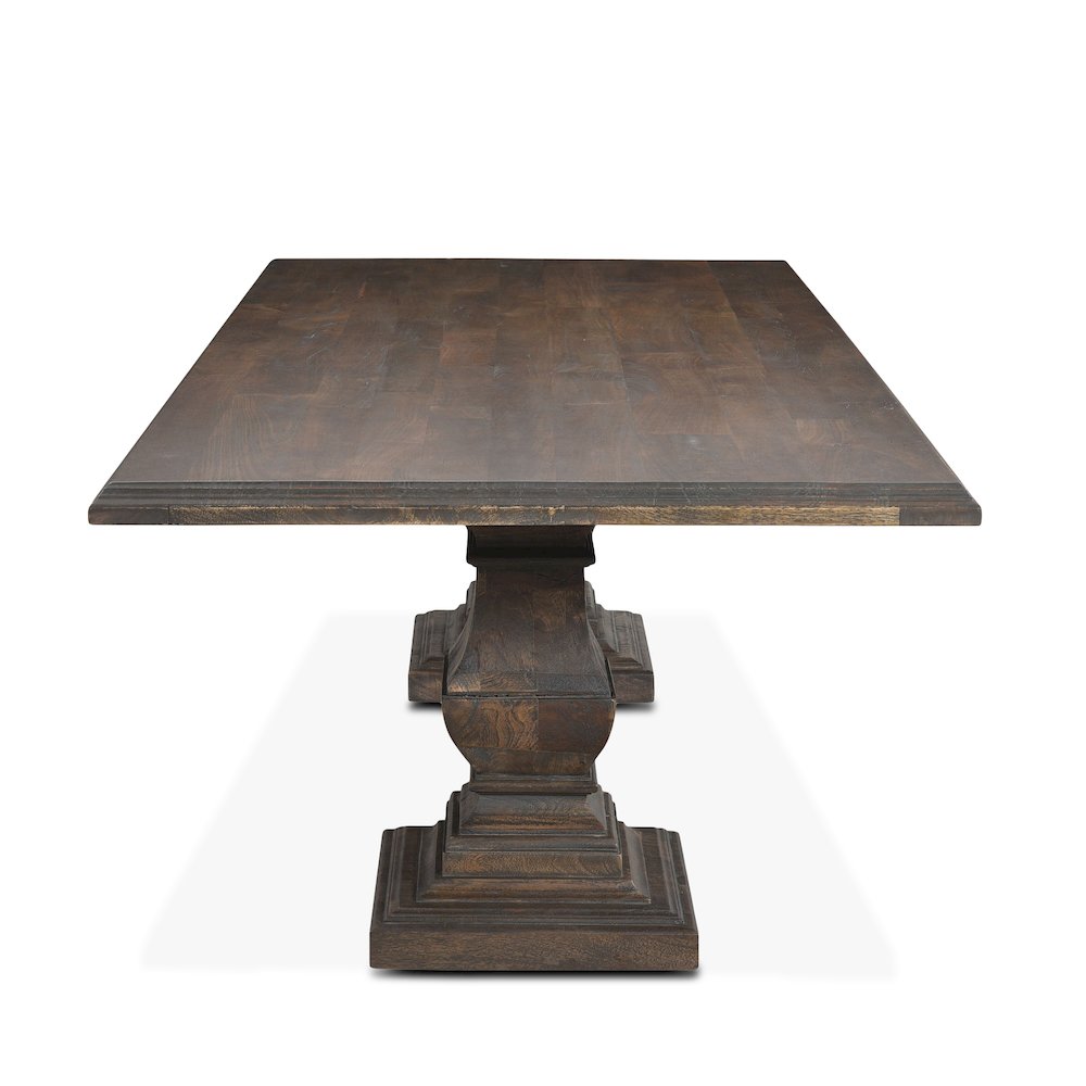 Toulon 98" Dining Table in Weathered Mango Finish