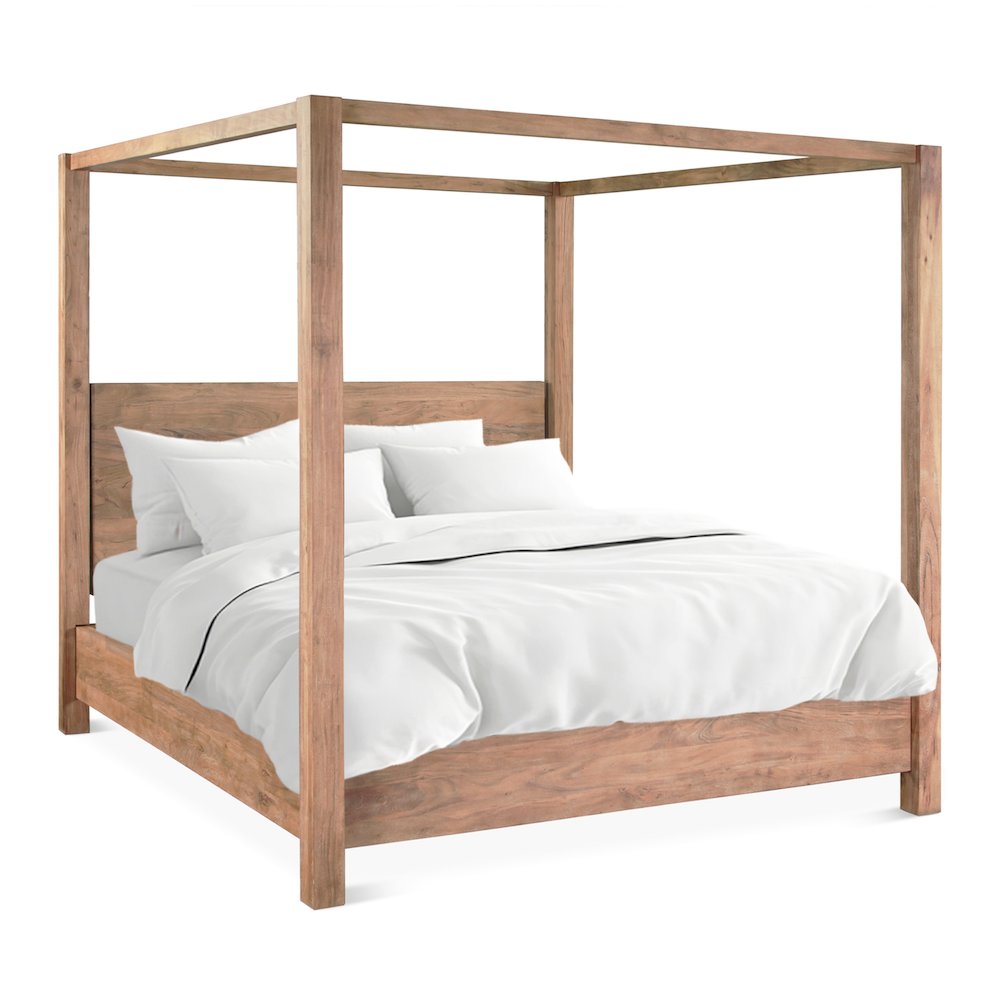 Mesa Canopy Queen Bed in Brushed Acacia