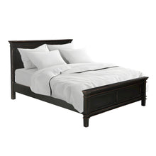 Trento Queen Bed in Distressed Black