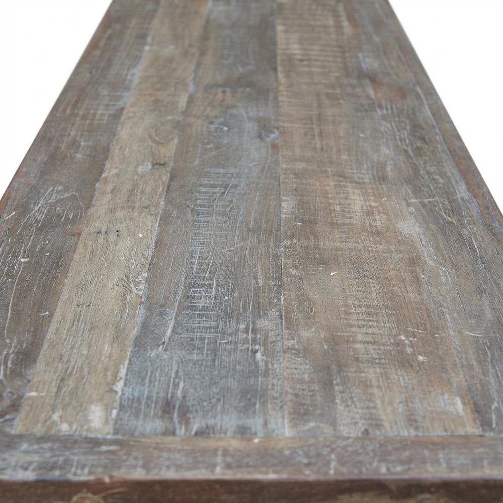 Rustic Industrial Console Table, Entryway Accent Table for Living Room,Gray