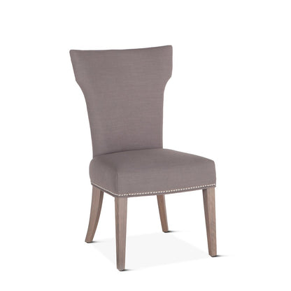 Quincy Warm Gray Linen Dining Chair