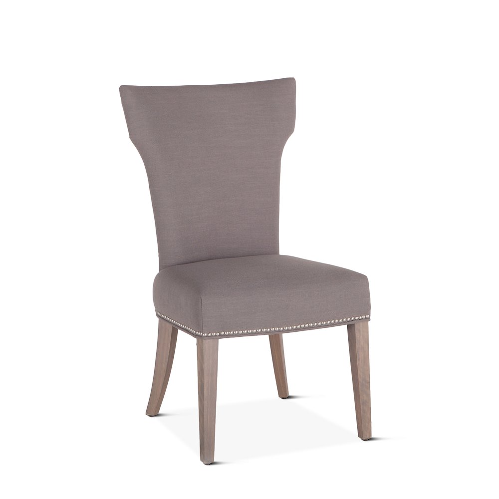 Quincy Warm Gray Linen Dining Chair