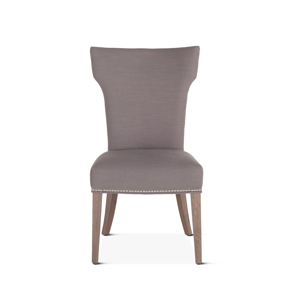 Quincy Warm Gray Linen Dining Chair
