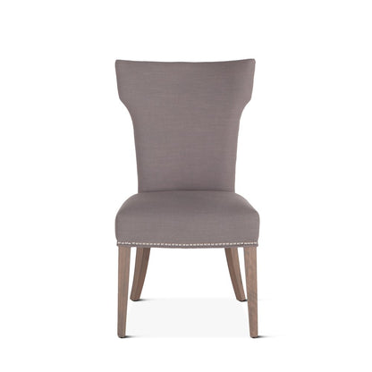 Quincy Warm Gray Linen Dining Chair