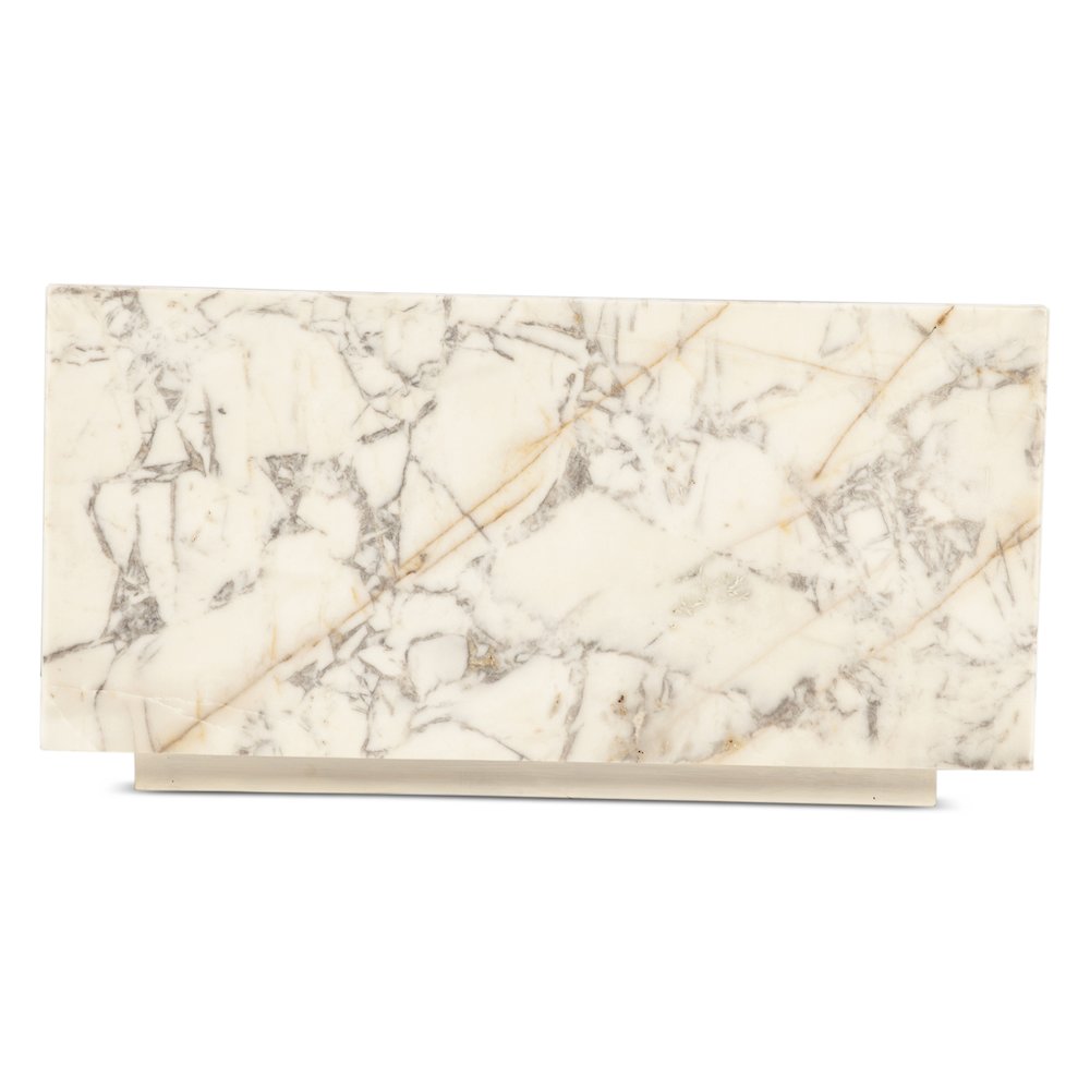 Giza 32" Drum Coffee Table in Alabaster Marble