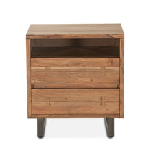 Glenwood Nightstand in Smoked Acacia