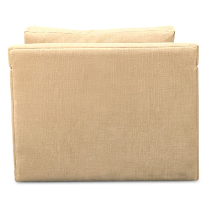 Genova Accent Chair in Oat Chenille Fabric