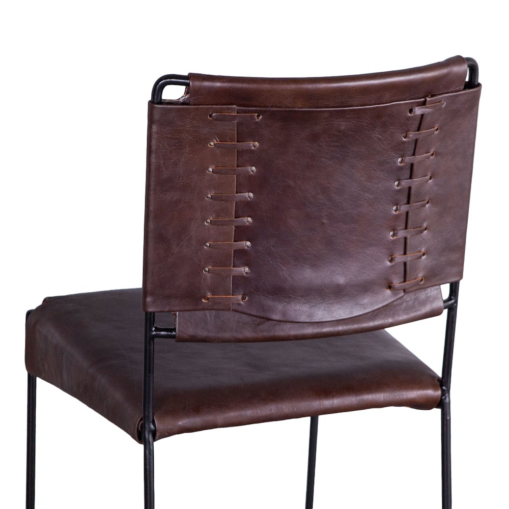 Melbourne Counter Chair Chocolate Leather