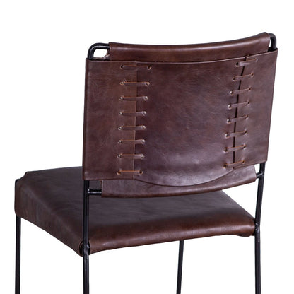 Melbourne Counter Chair Chocolate Leather