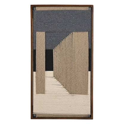Delmar Woven Framed Art, Blue Grey