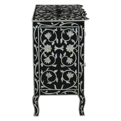 Ozark 42" Two Drawer Chest with Floral Horn Inlay