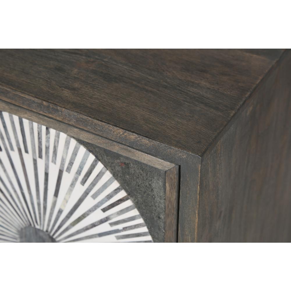 Palm Desert Modern Bone Inlay Sideboard in Vintage Gray