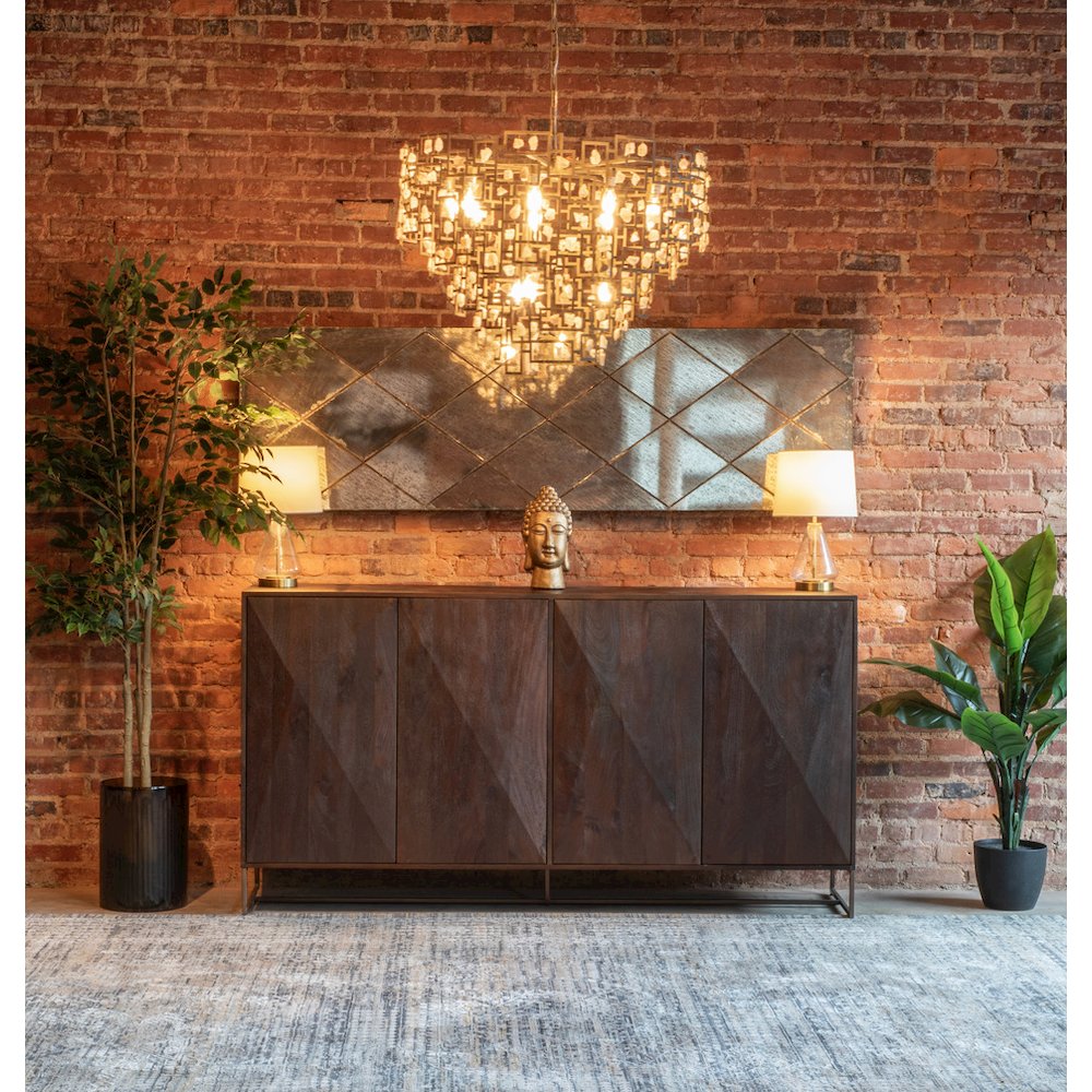 Oxford 76" Sideboard with Walnut Finish