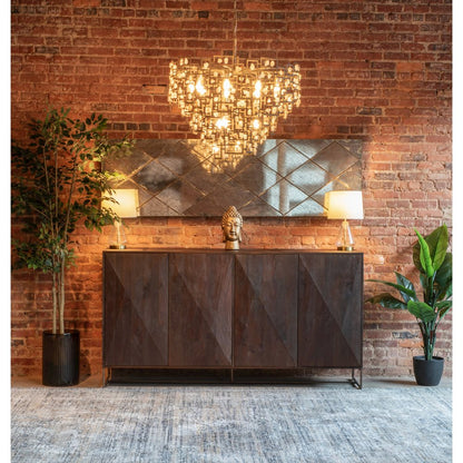 Oxford 76" Sideboard with Walnut Finish