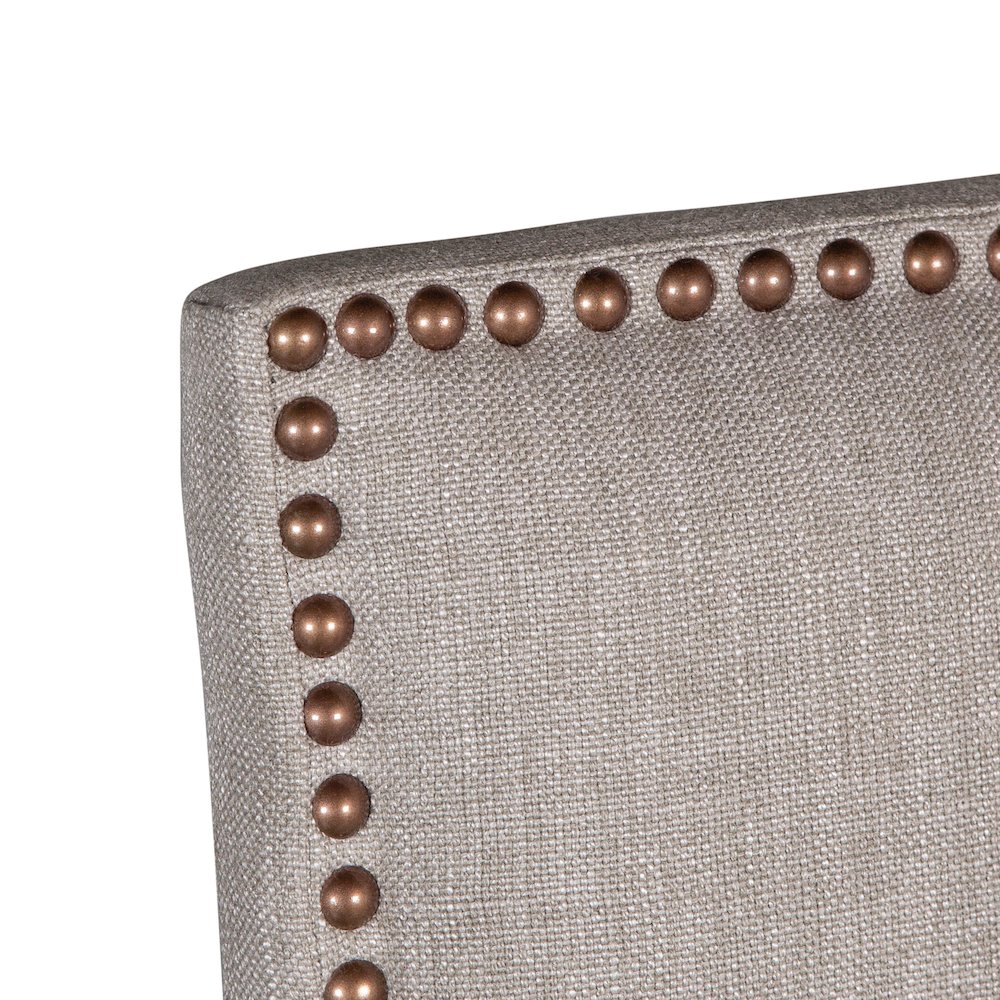 Dani High Back Formal Dining Chair in Stone