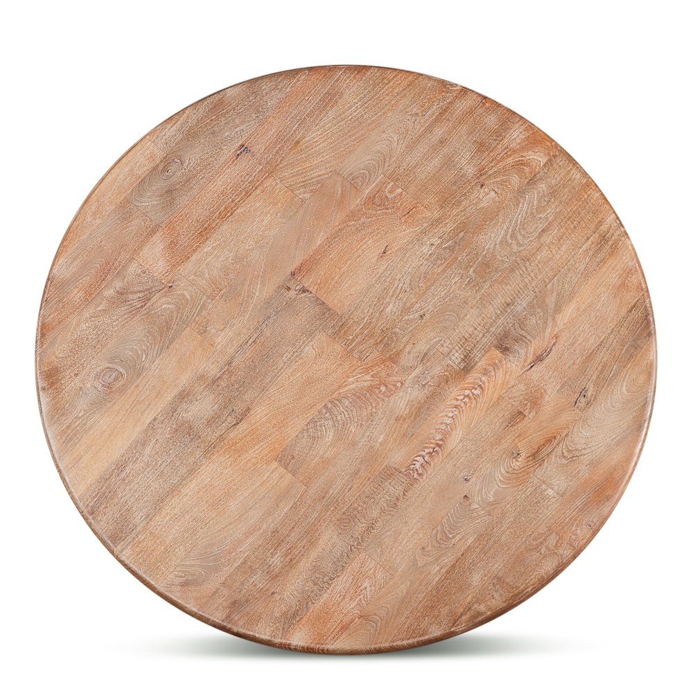 Pengrove 60" Round Dining Table in Antique Oak Finish