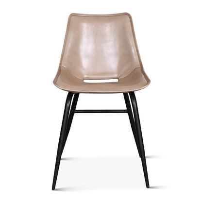 Brisbane Stanley Leather Dining Chair in Dusty Tan