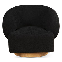 Florence Accent Chair in Black Boucle Fabric