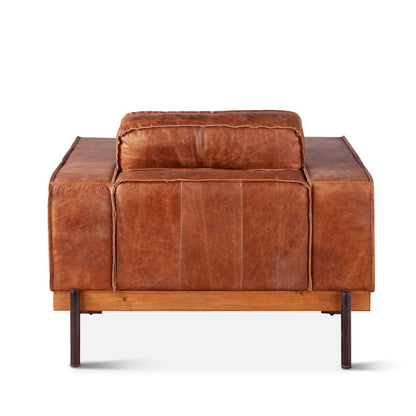 Chiavari Armchair in Vintage Cognac Leather