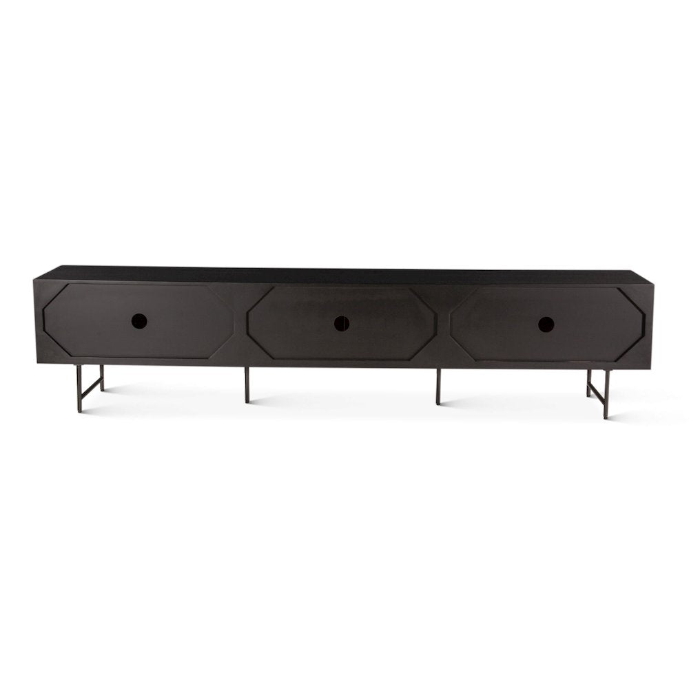 Halden 98" Plasma Cabinet in Matte Black