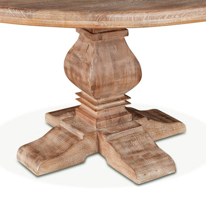 Pengrove 54" Round Dining Table in Antique Oak Finish