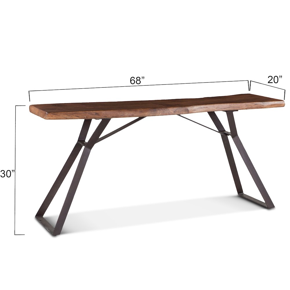Nottingham 68" Console Table in Walnut Finish