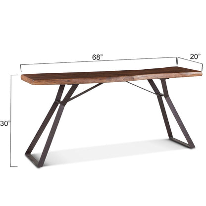 Nottingham 68" Console Table in Walnut Finish