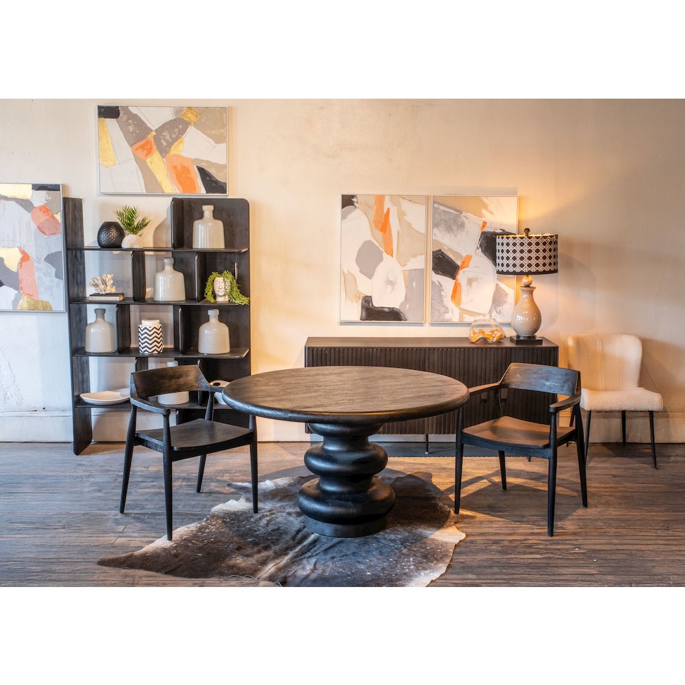 Oxford Dining Chair with Black Finish