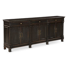Trento 100" Sideboard in Distressed Black