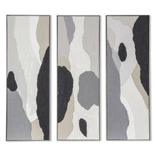Distorted Illusions Hand Painted Framed Triptych