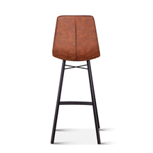 Hudson Bar Chair in Trapper Brown Microfiber