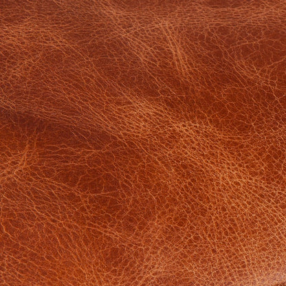 Chiavari Modern Leather Sofa in Vintage Cognac