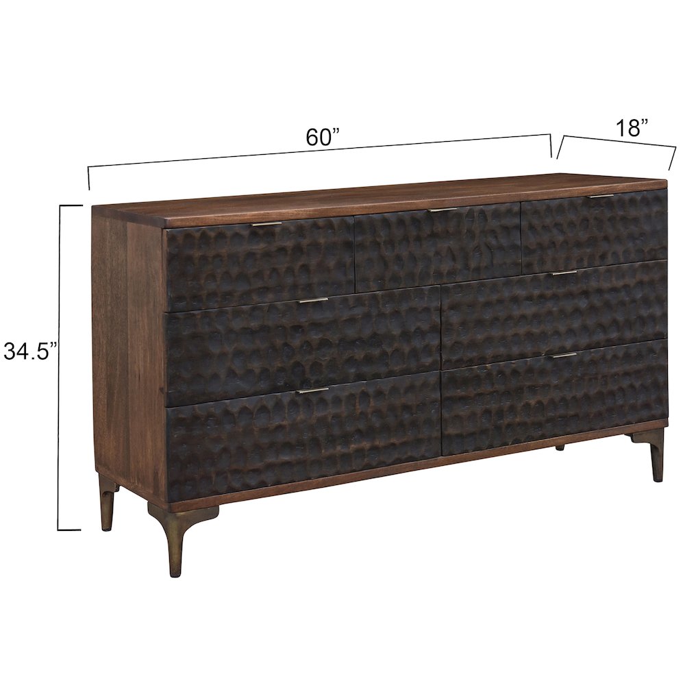 Vallarta Dresser in Mango Wood with Two Tone Finish