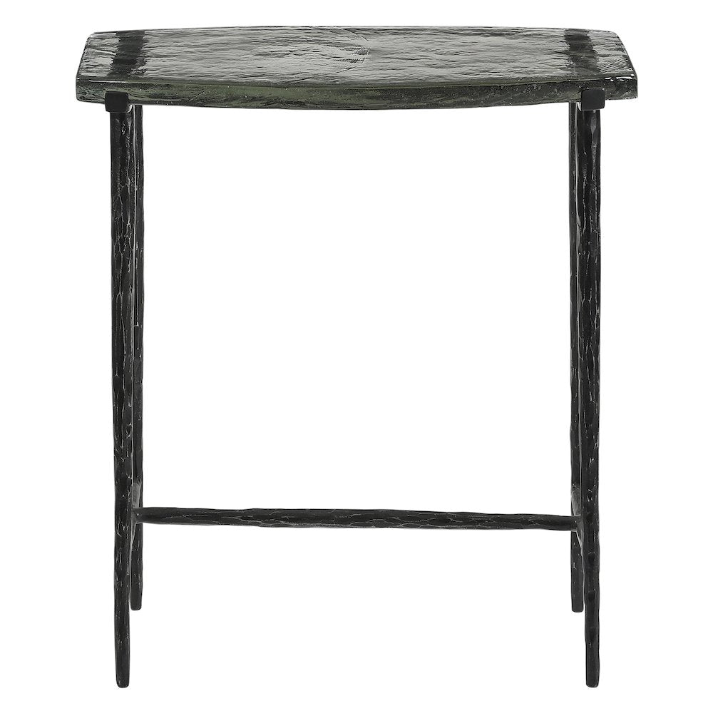 Calloway 17" Side Table with Glass Top