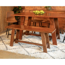 Stavanger 94" Dining Table in Cinnamon Brown Finish