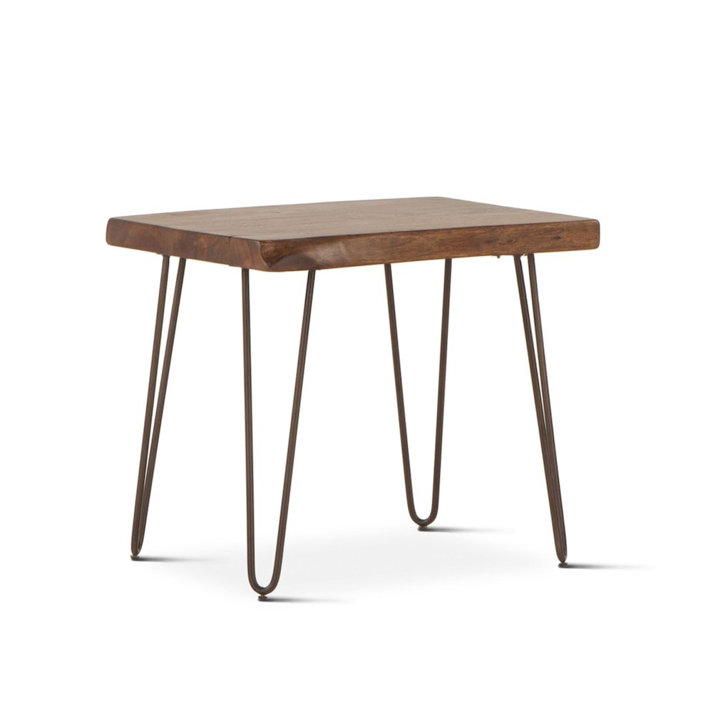 Grandby 26" Side Table in Acacia with Walnut Finish