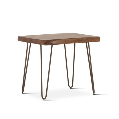 Grandby 26" Side Table in Acacia with Walnut Finish