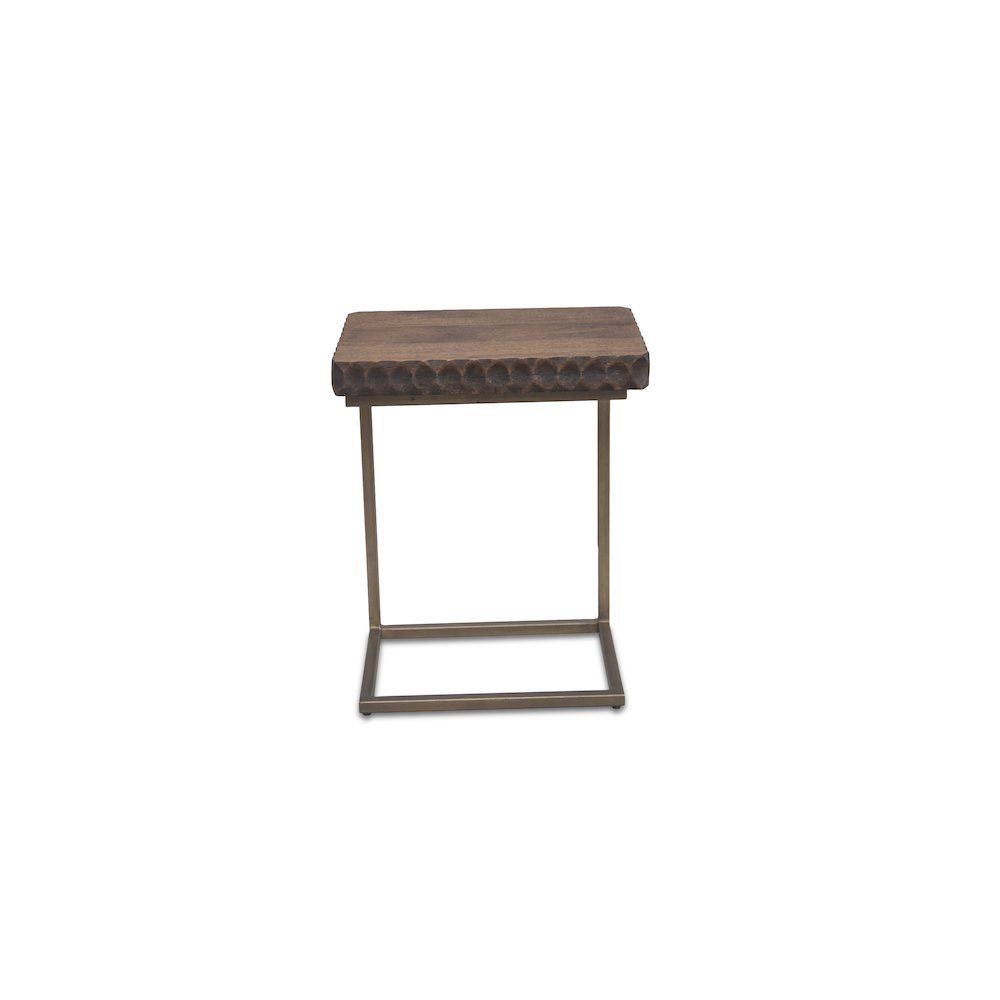 Vallarta Side Table in Mango Wood with Two Tone Finish