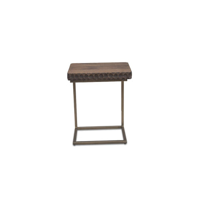 Vallarta Side Table in Mango Wood with Two Tone Finish
