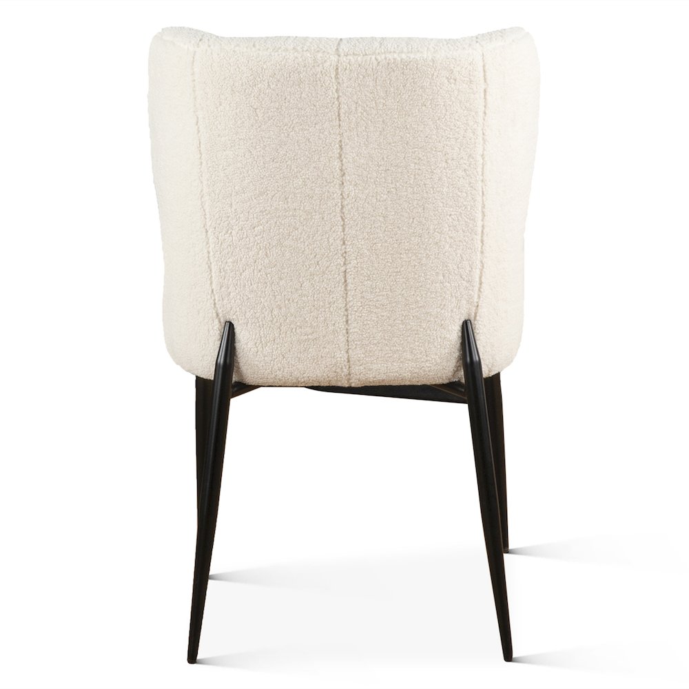 Isabella 20" White Boucle Dining Chair