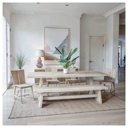 Acadia 79" Dining Bench in Oat