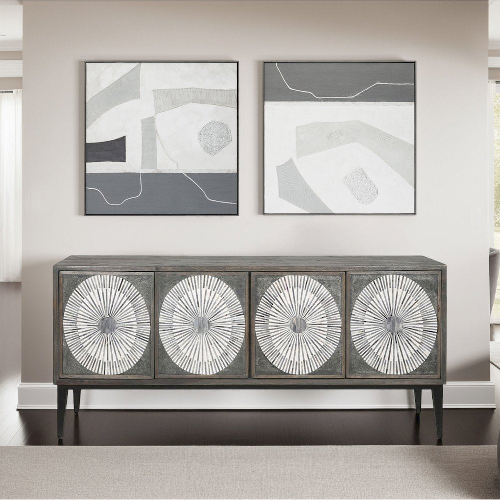 Urban Essence Hand Painted Framed Diptych