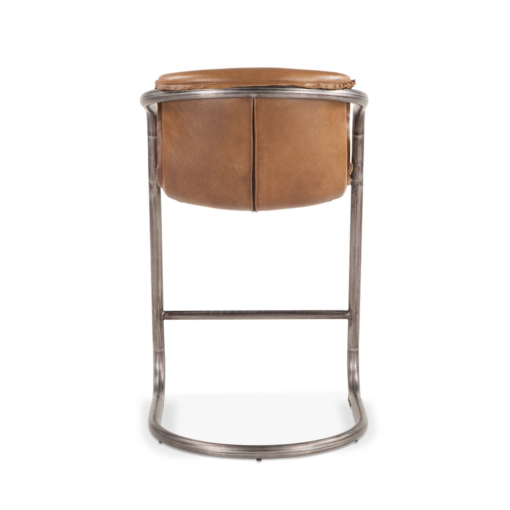 Chiavari Leather Counter Chair in Chestnut