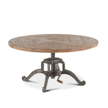 Artezia 42" Height Adjustable Crank Coffee Table in Weathered Teak