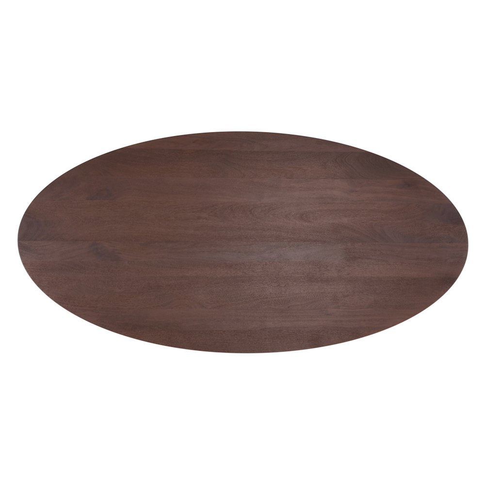 Calabasas 86" Oval Dining Table in Toffee Nut