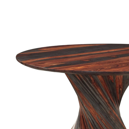 Monterey 48" Round Dining Table with Spiral Base in Capri Sheesham