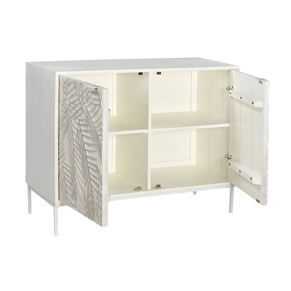 Isla 38" Cabinet with Two Doors in Coastal White