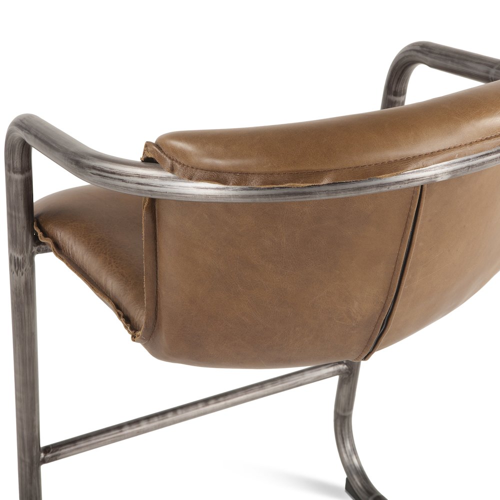 Chiavari Leather Counter Chair in Chestnut