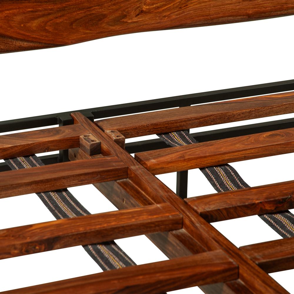 Elliston King Bed in Sheesham with Natural Finish